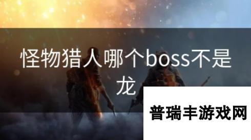 怪物猎人哪个boss不是龙